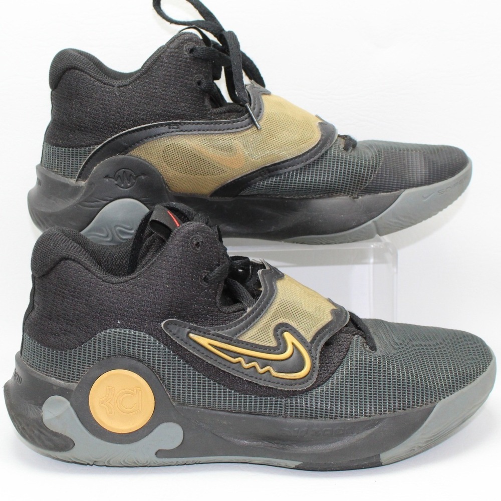 Nike KD Trey 5 X Mens Basketball Shoes Black Gold Grey DD9538-010 Size 9.5